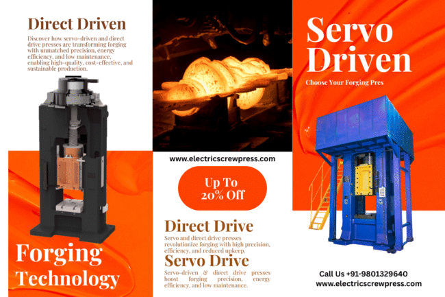Servo Press Servo and direct drive presses revolutionize forging with high precision, efficiency, and reduced upkeep.