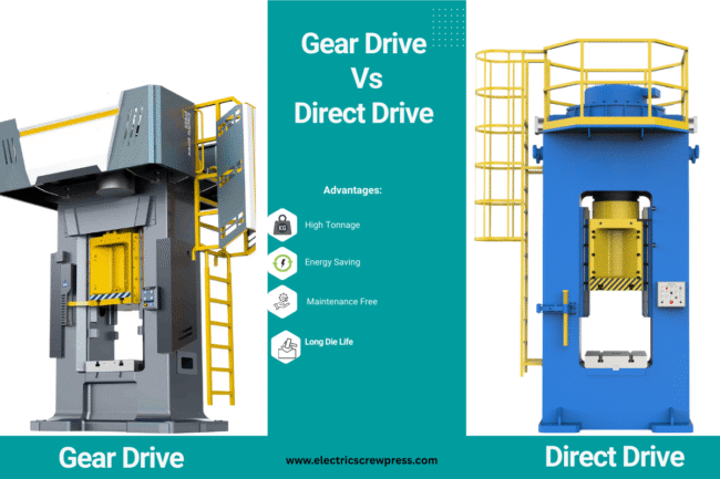 Gear Drive Vs Direct Drive Gear Drive vs Direct Drive Screw Press: Gear drive is cost-effective for standard forging; Direct drive offers high precision, energy efficiency, and automation-ready forging.