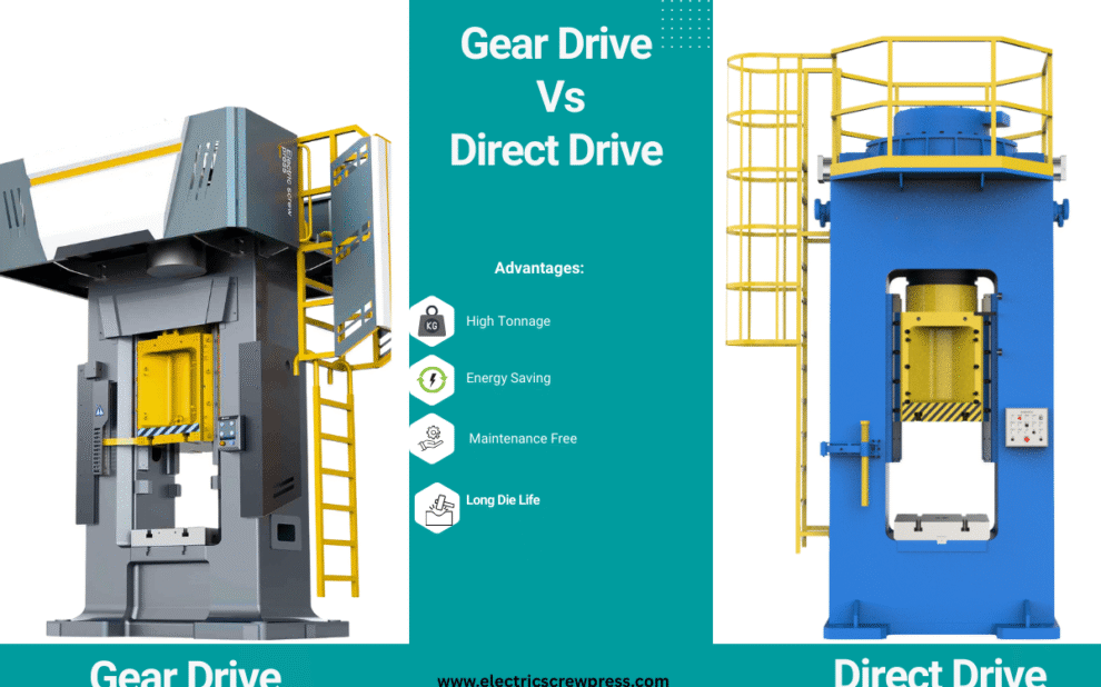 Gear Drive Vs Direct Drive Gear Drive vs Direct Drive Screw Press: Gear drive is cost-effective for standard forging; Direct drive offers high precision, energy efficiency, and automation-ready forging.