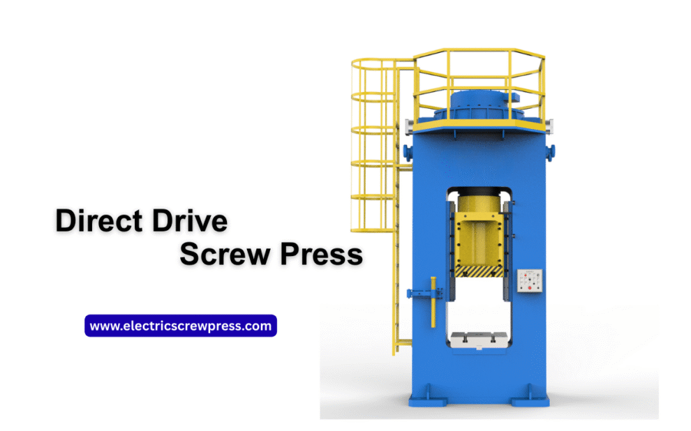 Direct Drive Electric Screw Press India (2) **"Direct Drive Screw Press – Single top motor delivers high-precision forging for strong Aluminum Alloy & Titanium components with superior accuracy and strength."**