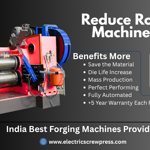 In-house Reduce Roll Machine for Pre-Forming, designed for precision and durability. Get complete die design support, process optimization, and unlimited service guarantee from Adhvika Forge Tech.