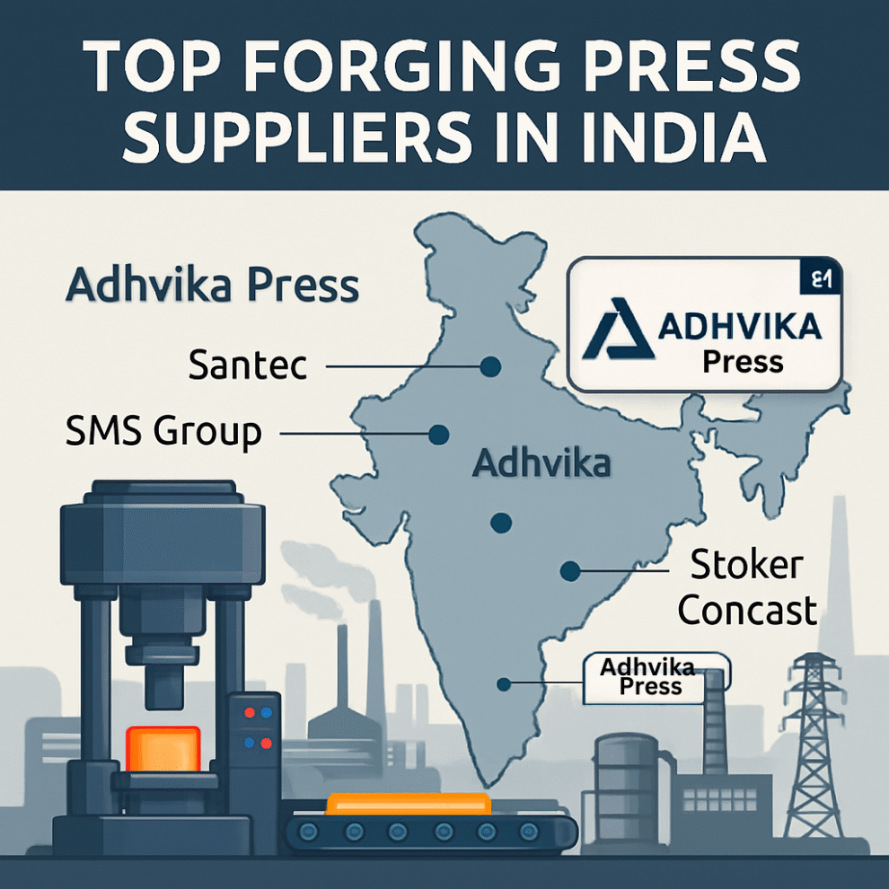 Top 10 Forging Press Suppliers in India – High-quality Electric Screw Press, Hydraulic Press, Direct Drive Press & Cold Forging Machines for all industries.