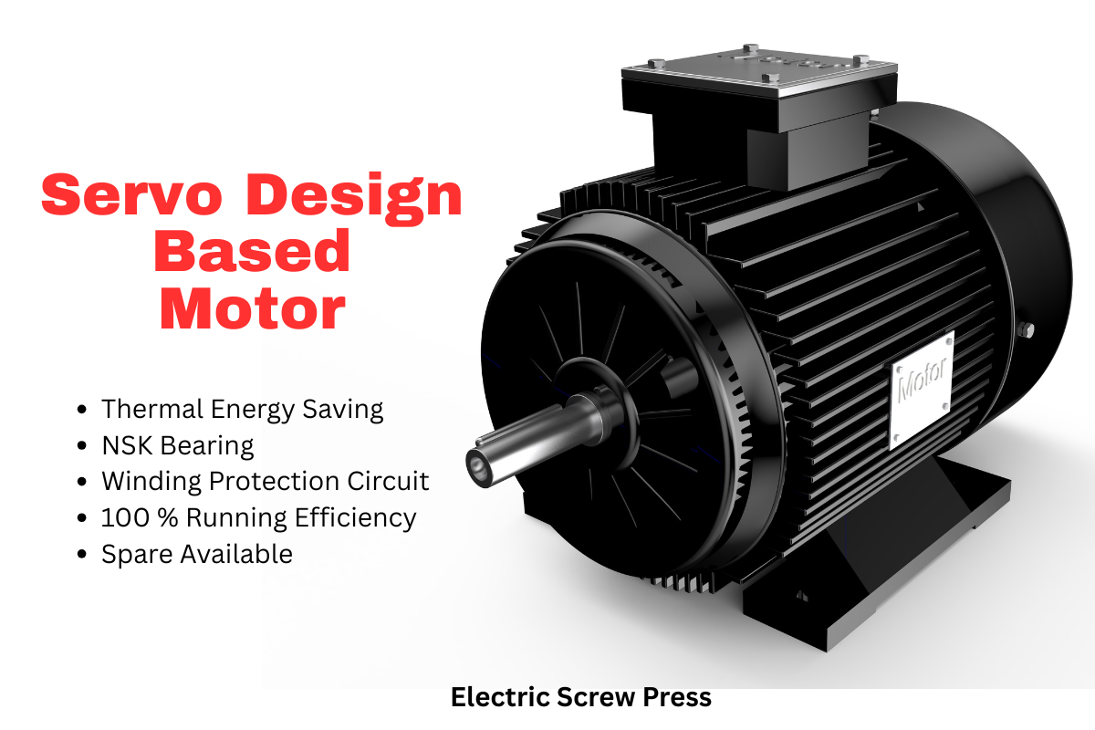 Servo Motor Geared Up with Screw press
